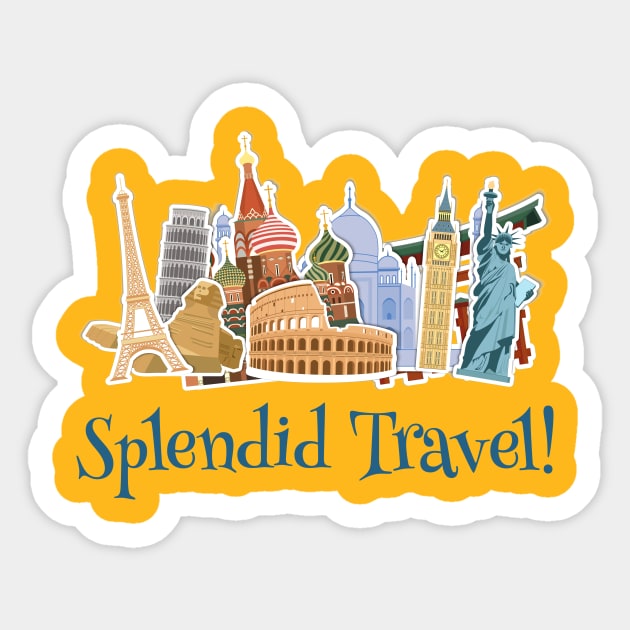 Splendid Travel! Sticker by AttireCafe